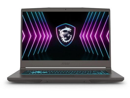 Ноутбук игровой MSI Thin 15 B2RVE-3450XRU/9S7-16R831-3450/Core i5-210H/16Gb/512Gb/15.6 FHD IPS/RTX4050 6Gb/DOS серый